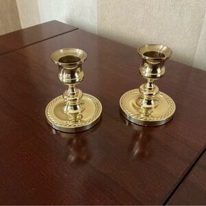 Pair of Baldwin brass candlestick holders